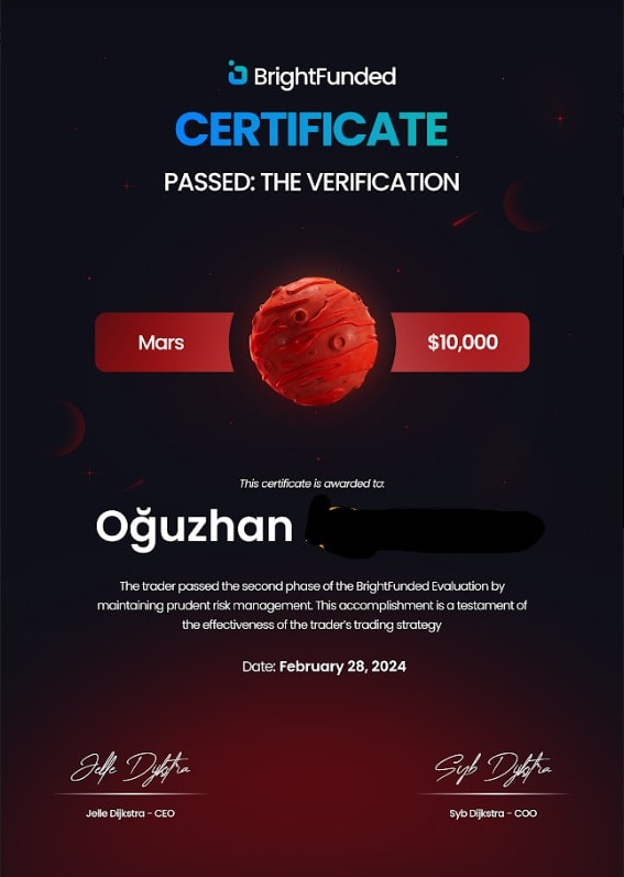 Prop Trading Sertifikası