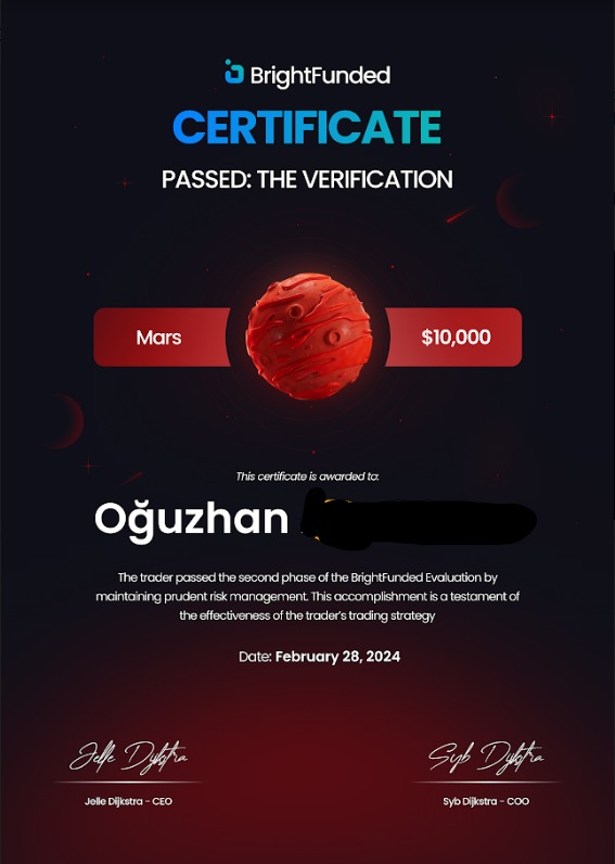 Prop Trading Sertifikası